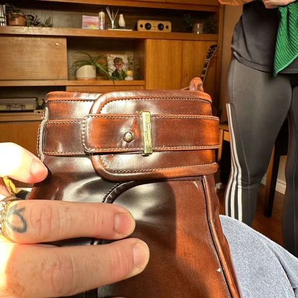 Salvatore Ferragamo size 8.5.  Rich Burgundy high heel boots - Picture 4 of 6